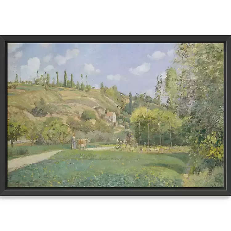 A Cowherd at Valhermeil Framed Canvas Art Print>Kirklands Home Sale