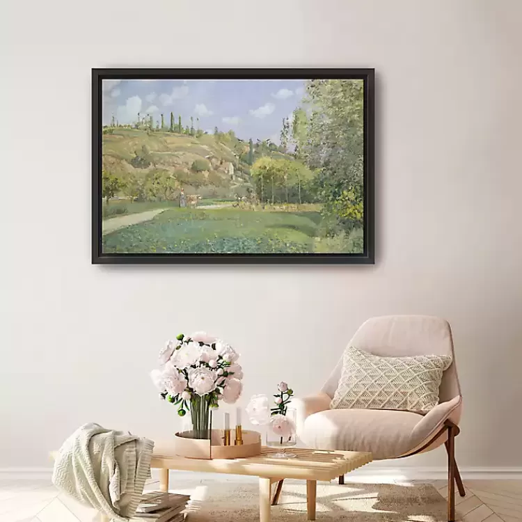 A Cowherd at Valhermeil Framed Canvas Art Print>Kirklands Home Sale