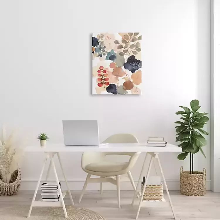 Abstract Botanical Collage Canvas Print, 24x30 in.>Kirklands Home Flash Sale