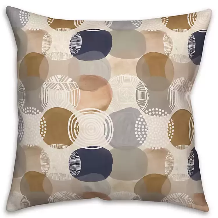 Abstract Circles Indoor/Outdoor Pillow>Kirklands Home Clearance