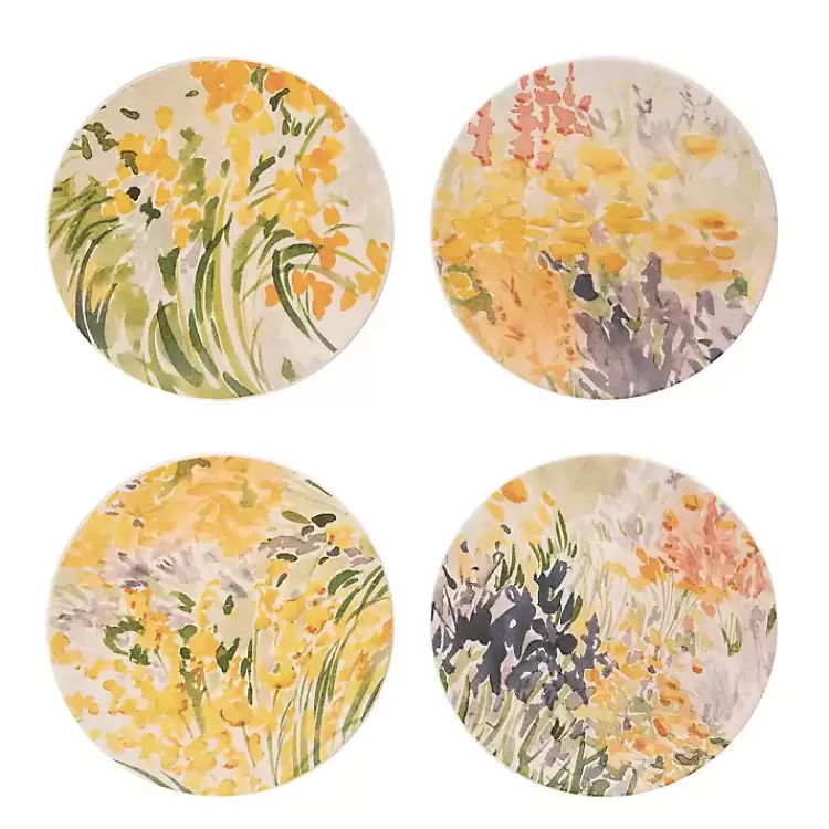 Abstract Floral Appetizer Plates, Set of 4>Kirklands Home Hot
