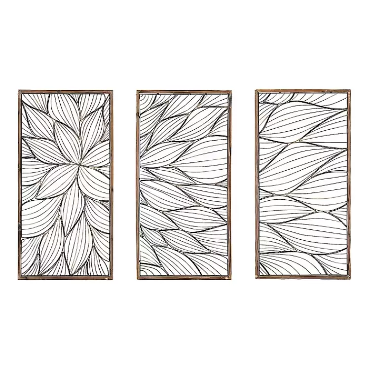 Abstract Floral Panel Plaques, Set of 3>Kirklands Home Best