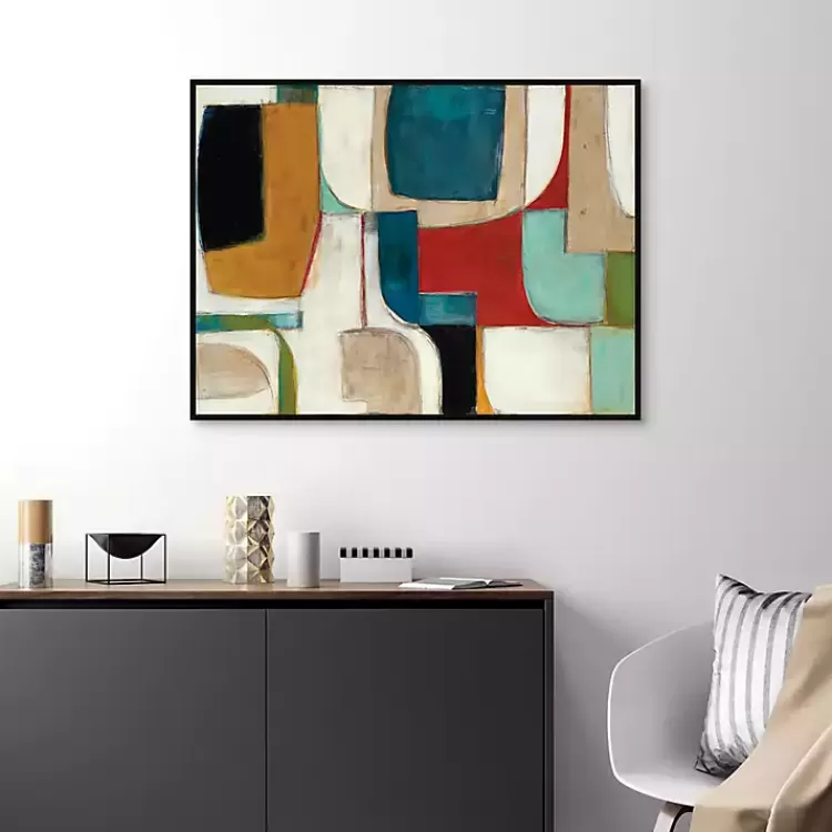 Abstract Fold Framed Canvas Art Print>Kirklands Home Store