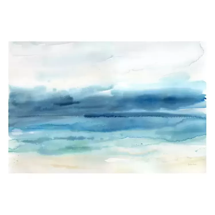 Abstract Indigo Seascape Giclee Canvas Art Print>Kirklands Home New