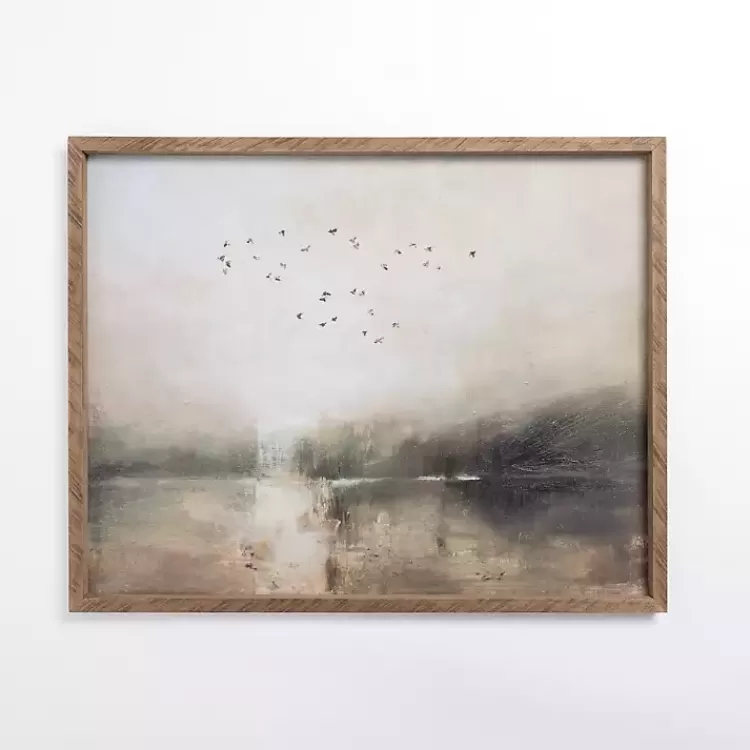Abstract Lake Scene Framed Art Print>Kirklands Home Best Sale
