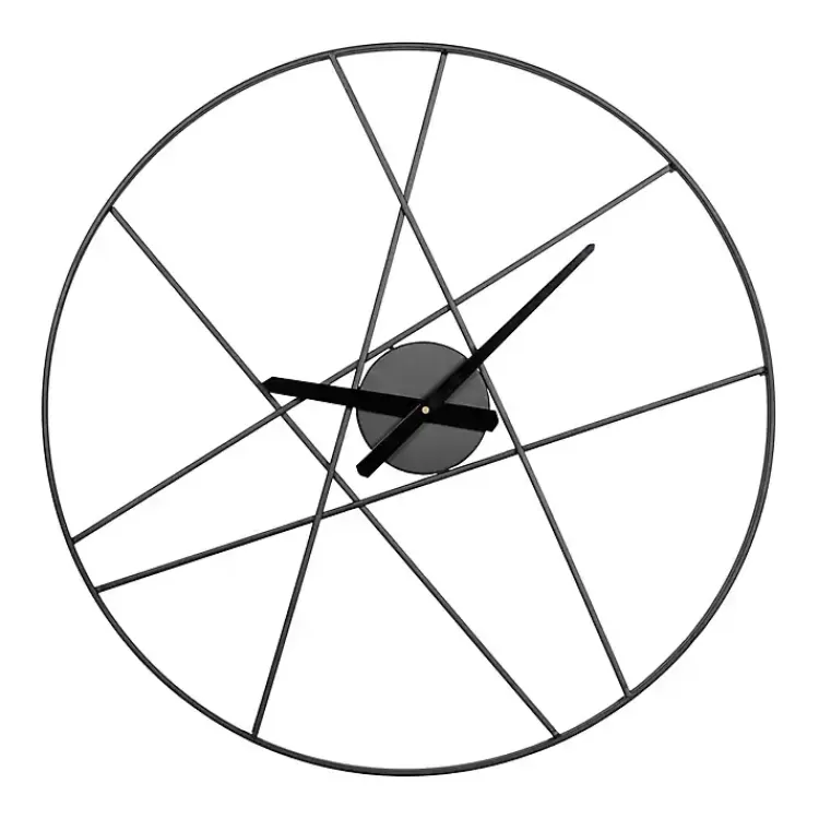 Abstract Open Frame Web Wall Clock, 24 in.>Kirklands Home Online