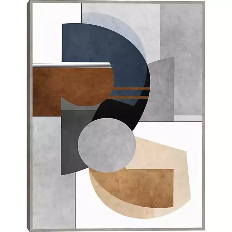 Abstract Organic Shapes Framed Canvas Art Print>Kirklands Home Best