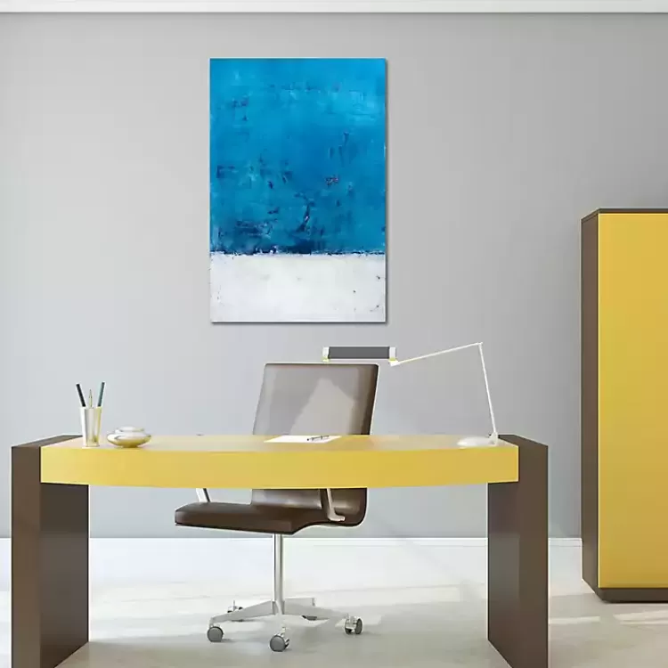 Abstract Snow White Canvas Art Print>Kirklands Home Online