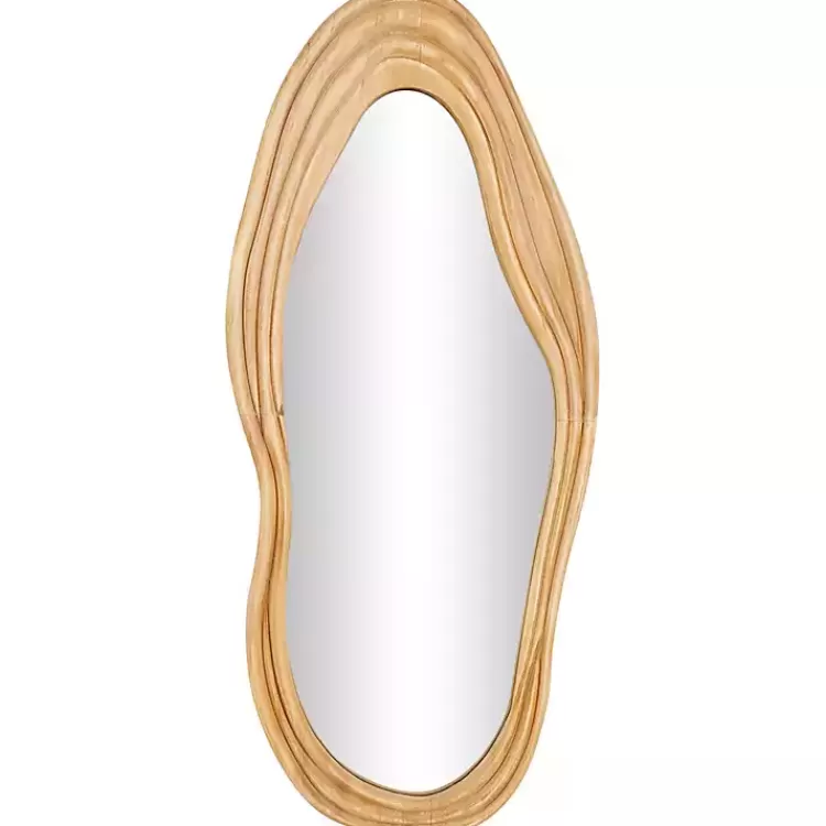 Abstract Wavy Wood Wall Mirror>Kirklands Home Best