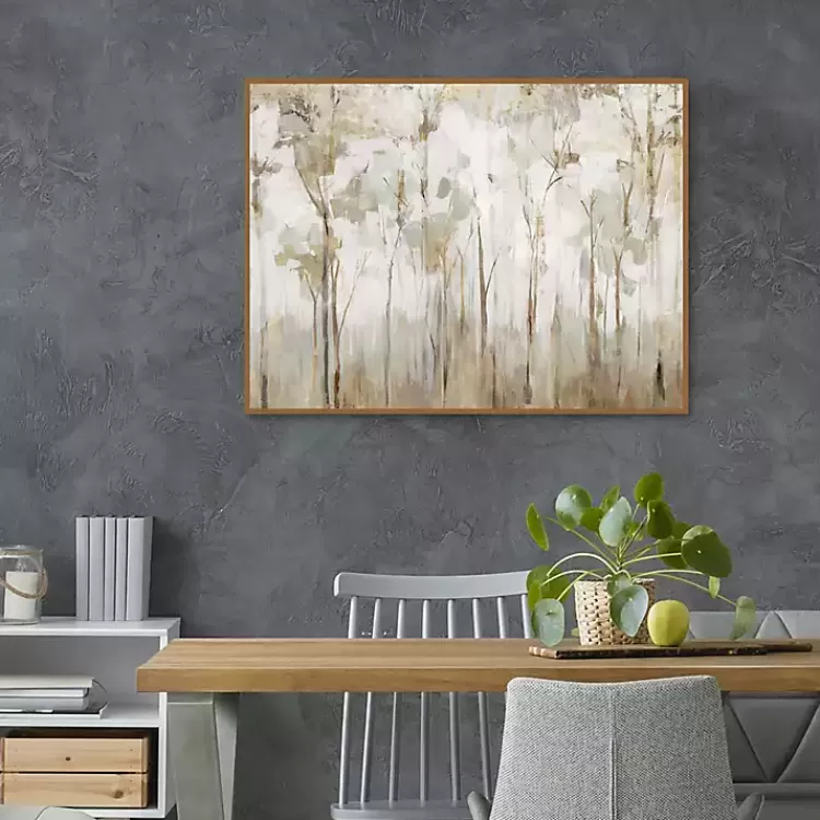 Abstract Woodland Forest Framed Canvas Art Print>Kirklands Home Hot