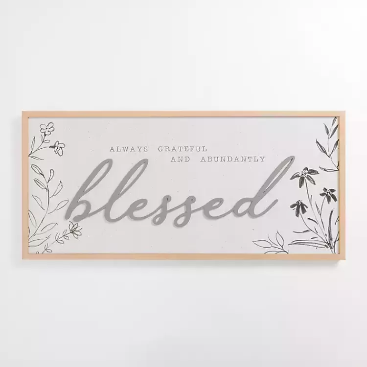 Abundantly Blessed Wood Wall Plaque>Kirklands Home Cheap