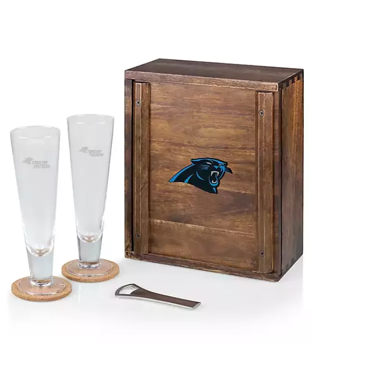 Acacia Carolina Panthers Beer Glass Set>Kirklands Home Online