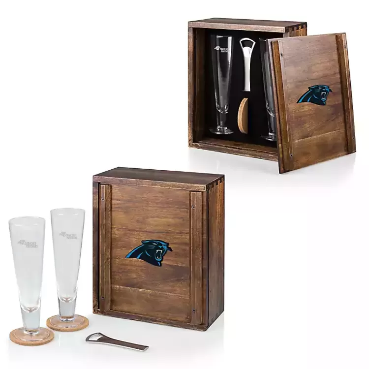 Acacia Carolina Panthers Beer Glass Set>Kirklands Home Online