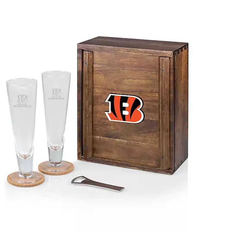 Acacia Cincinnati Bengals Beer Glass Set>Kirklands Home Cheap