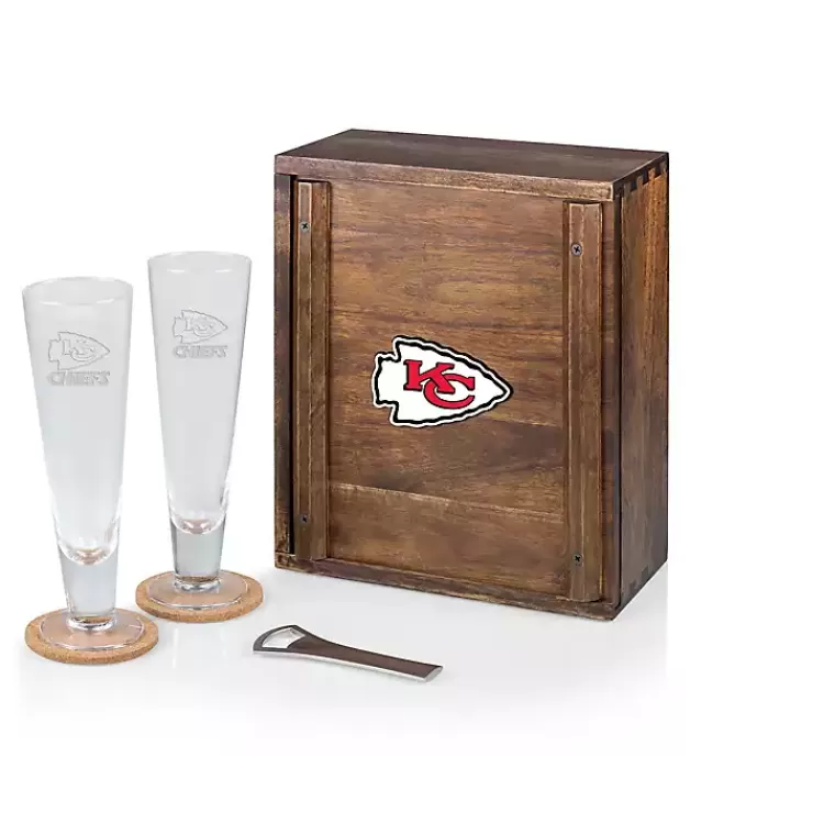 Acacia Kansas City Chiefs Beer Glass Set>Kirklands Home New