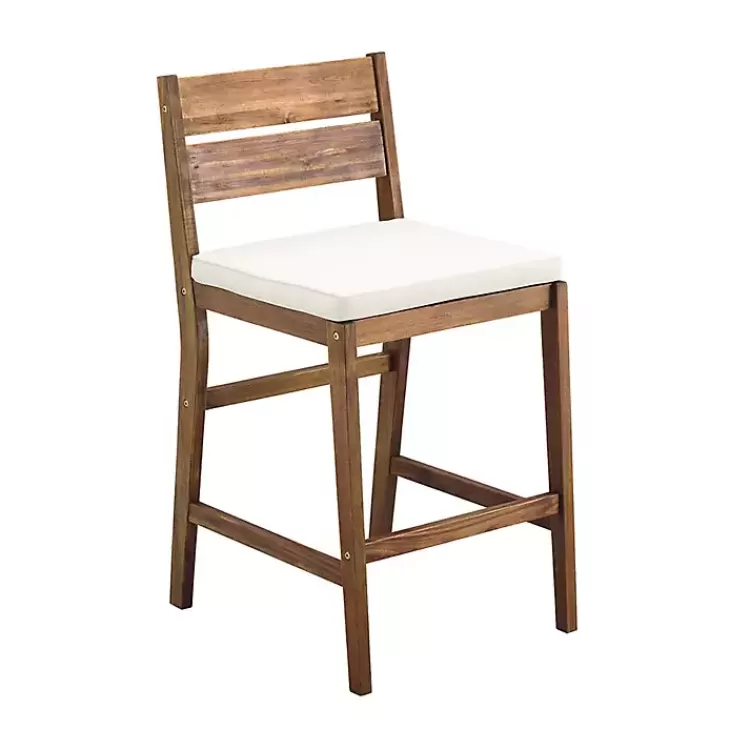 Acacia Slat Back Outdoor Counter Stools, Set of 2>Kirklands Home Cheap