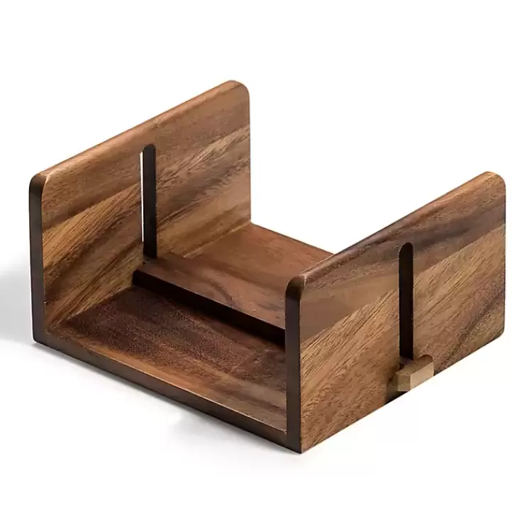 Acacia Wood Napkin Holder>Kirklands Home Hot