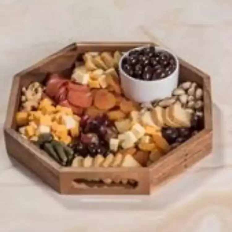 Acacia Wood Octagon Serving Tray, 17 in.>Kirklands Home Store