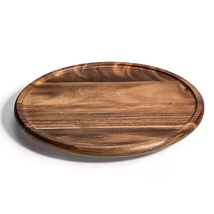 Acacia Wood Round Lazy Susan, 15 in.>Kirklands Home Hot