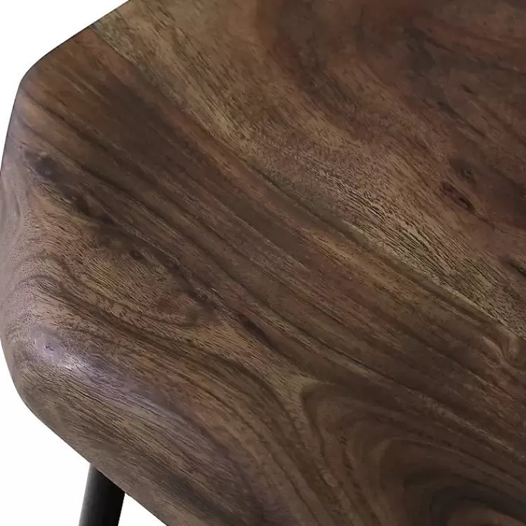 Acacia Wood Seat Wrought Iron Base Counter Stool>Kirklands Home Hot