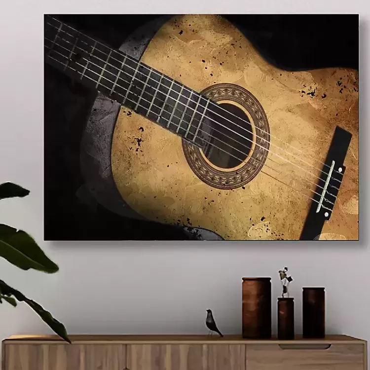 Acoustic Guitar Canvas Art Print>Kirklands Home Best