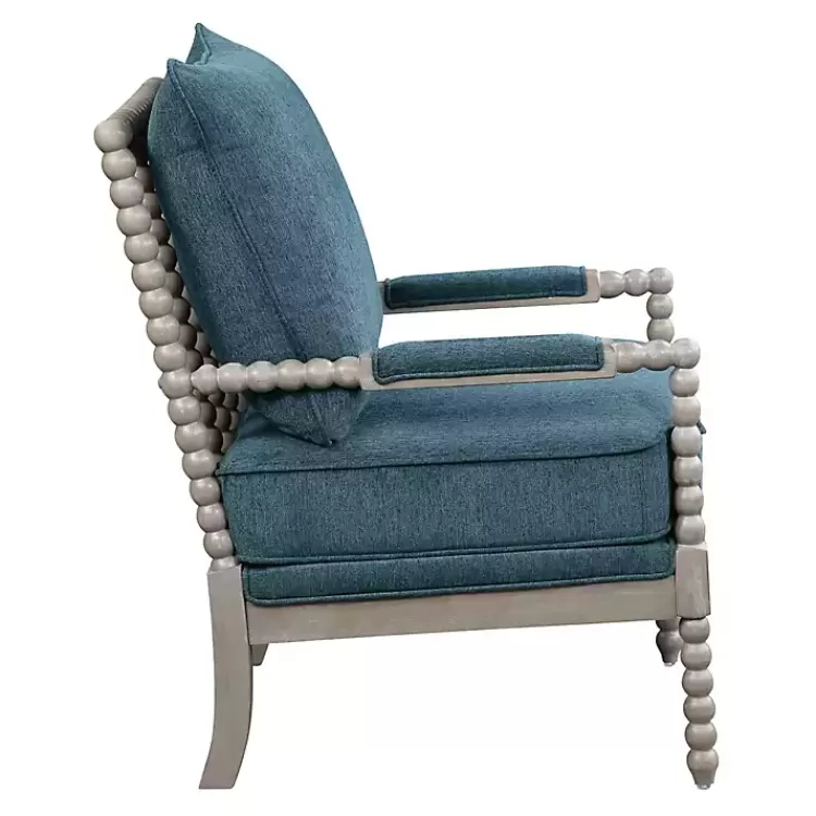 aegean_blue_liam_turned_leg_accent_chair_2.webp Aegean Liam Turned Leg Accent Chair>Kirklands Home Cheap