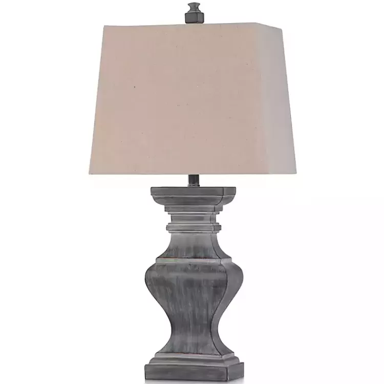 Aged Black Candlestick Base Table Lamp, 33 in.>Kirklands Home Discount