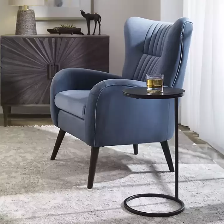 Aged Metal Frame Slab Top Accent Table>Kirklands Home Discount