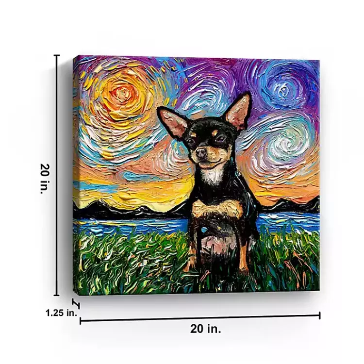 aja_trier_chihuahua_starry_night_canvas_print_2.webp Aja Trier Chihuahua Starry Night Canvas Print>Kirklands Home New