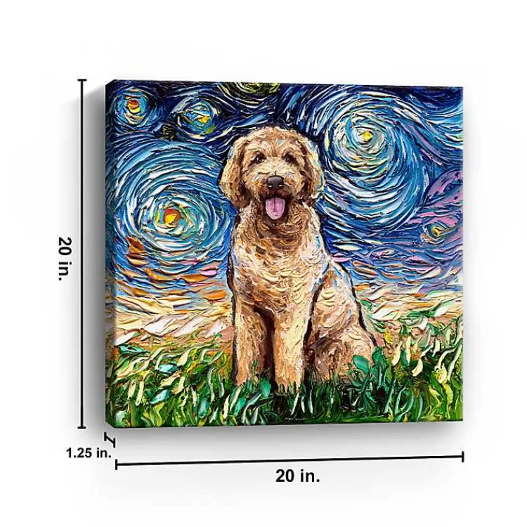 aja_trier_goldendoodle_starry_night_canvas_print_2.webp Aja Trier Goldendoodle Starry Night Canvas Print>Kirklands Home Shop