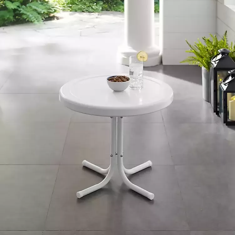 Alabaster Metal Outdoor Side Table>Kirklands Home Hot