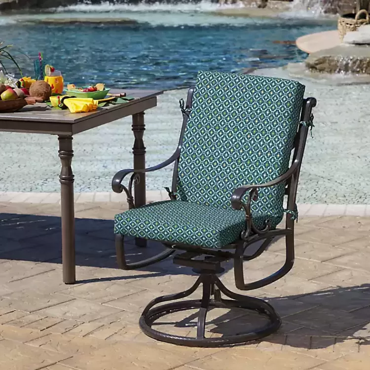 Alana Tile Luxe Outdoor Dining Chair Cushion>Kirklands Home Best Sale