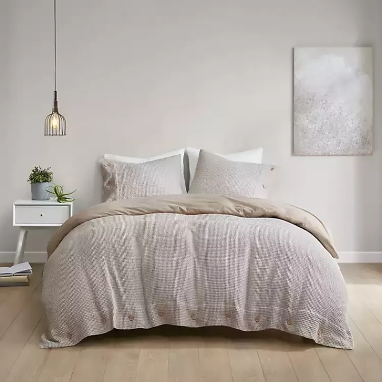 Alaya 4-pc. California King Waffle Duvet Set>Kirklands Home Cheap