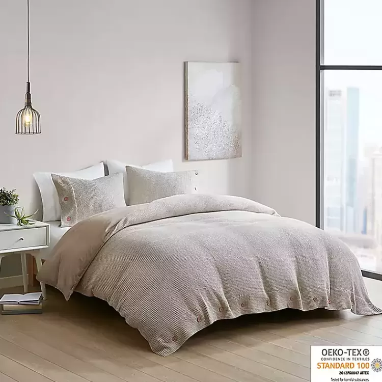 Alaya 4-pc. Full/Queen Waffle Duvet Set>Kirklands Home Clearance