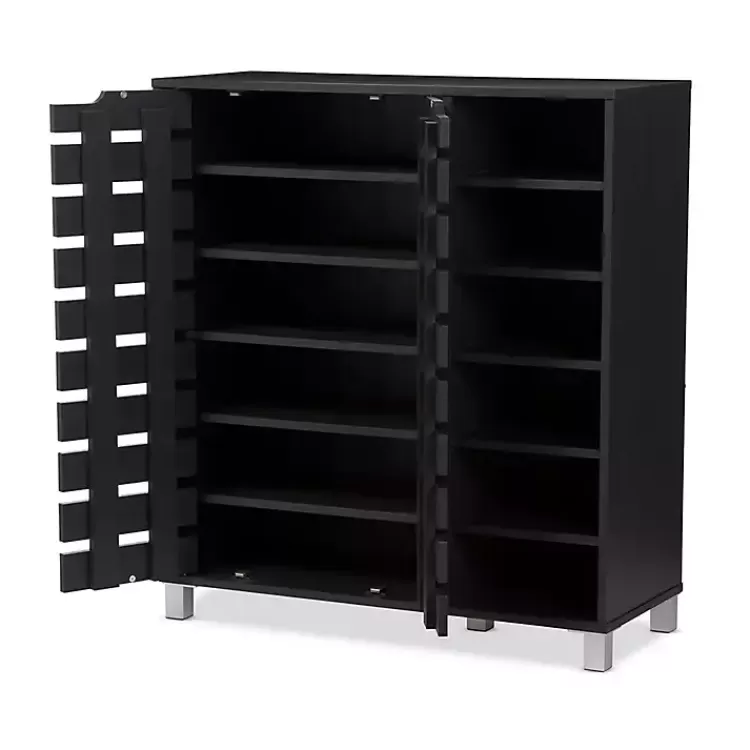 aldrich_black_slatted_shoe_storage_cabinet_2.webp Aldrich Black Slatted Shoe Storage Cabinet>Kirklands Home Fashion