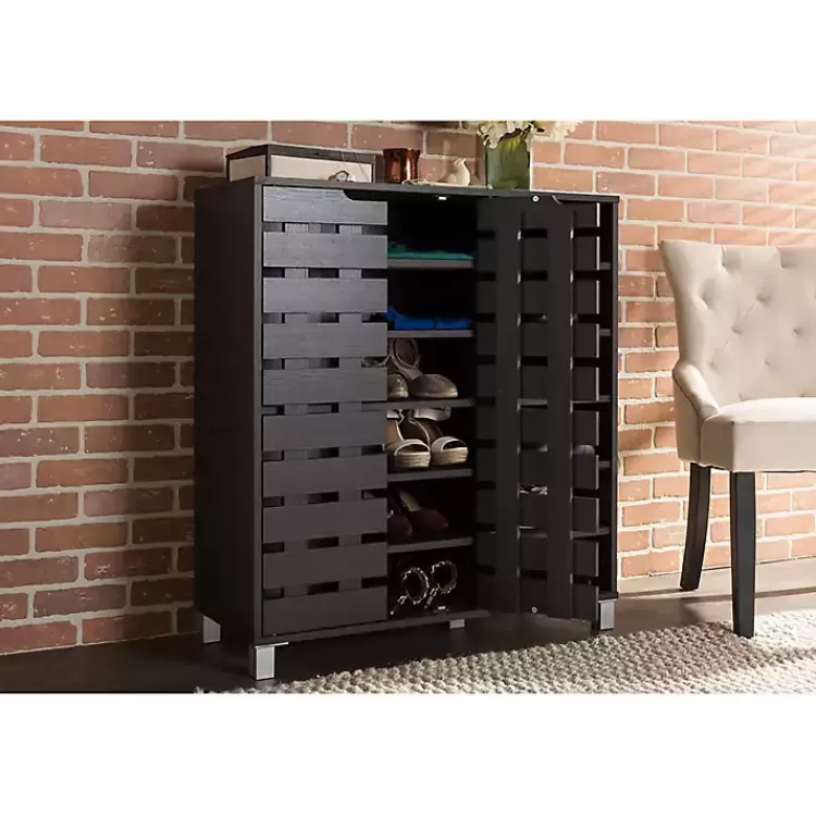 aldrich_black_slatted_shoe_storage_cabinet_5.webp Aldrich Black Slatted Shoe Storage Cabinet>Kirklands Home Fashion