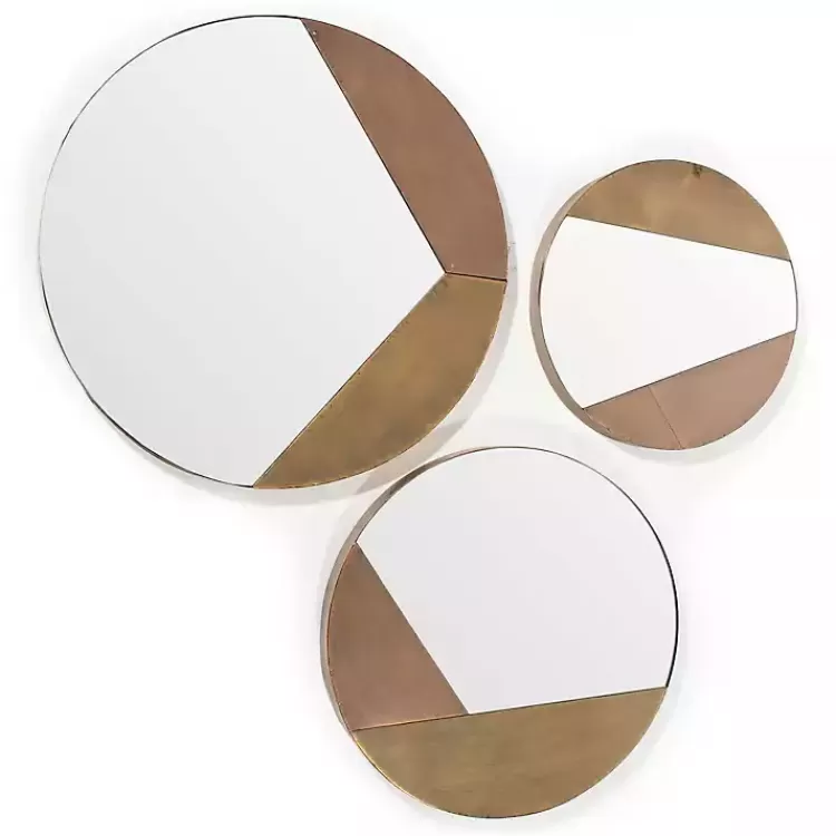 Alexander Round Metal Wall Mirrors, Set of 3>Kirklands Home Online