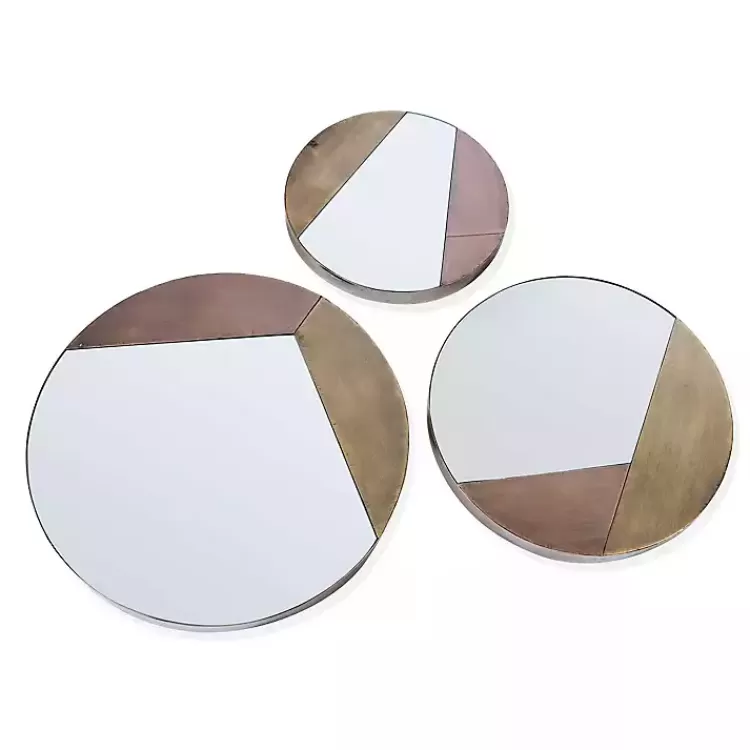 Alexander Round Metal Wall Mirrors, Set of 3>Kirklands Home Online
