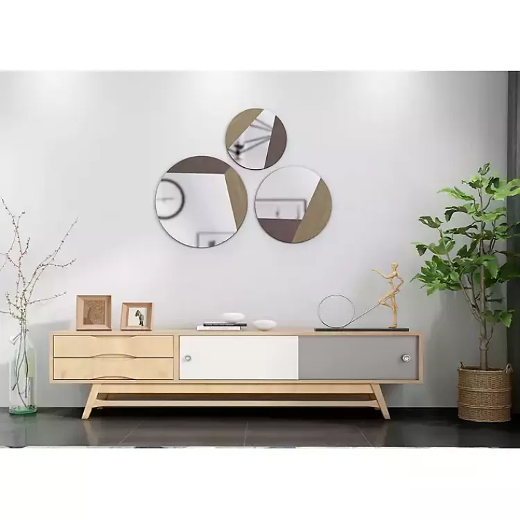 alexander_round_metal_wall_mirrors_set_of__3.webp Alexander Round Metal Wall Mirrors, Set of 3>Kirklands Home Online
