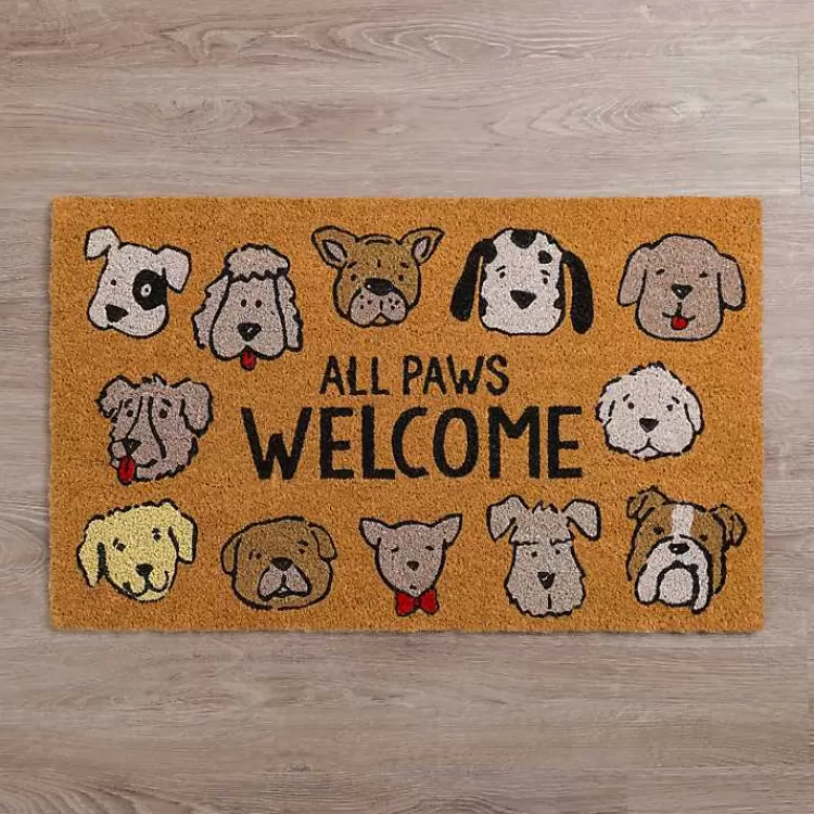 All Paws Welcome Doormat>Kirklands Home Cheap