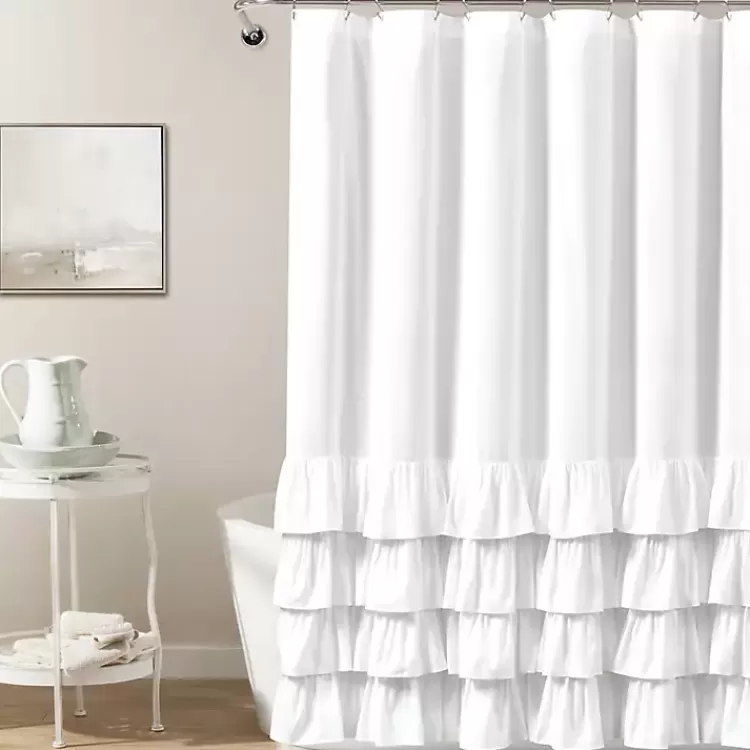 Allison Ruffle Shower Curtain>Kirklands Home Best Sale