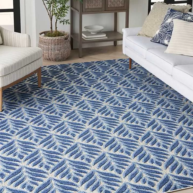 aloha_blue_botanical_indooroutdoor_rug_x_5.webp Aloha Botanical Indoor/Outdoor Rug, 3x5>Kirklands Home Shop