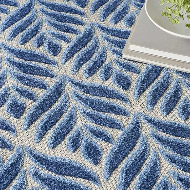 aloha_blue_botanical_indooroutdoor_rug_x_6.webp Aloha Botanical Indoor/Outdoor Rug, 3x5>Kirklands Home Shop