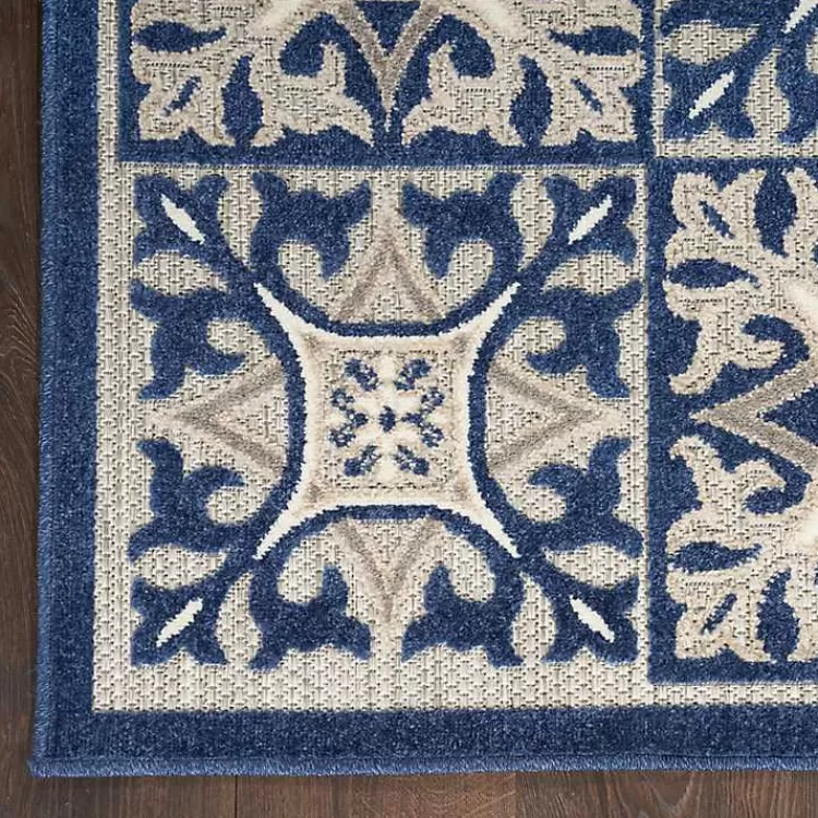 aloha_blue_geometric_indooroutdoor_area_rug_x_3.webp Aloha Blue Geometric Indoor/Outdoor Area Rug, 6x9>Kirklands Home Online