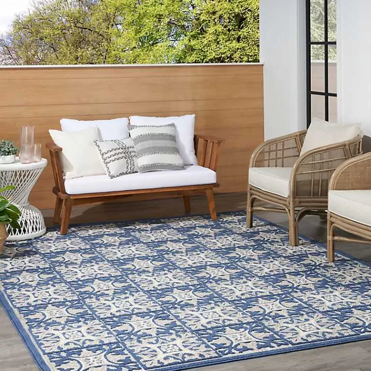 aloha_blue_geometric_indooroutdoor_area_rug_x_5-1.webp Aloha Blue Geometric Indoor/Outdoor Area Rug, 5x7>Kirklands Home Hot