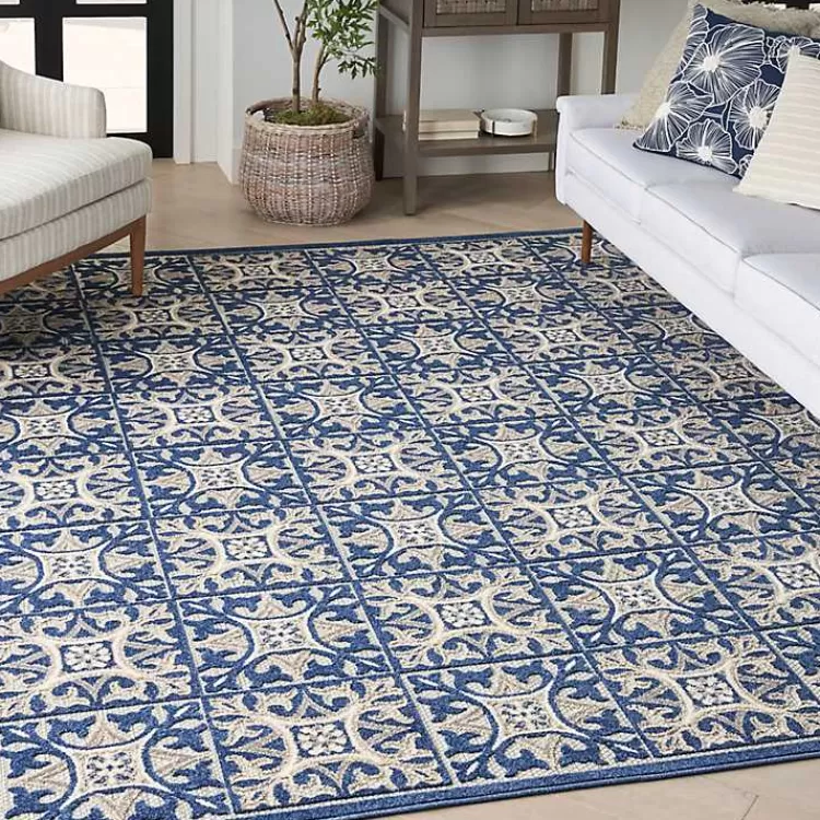 aloha_blue_geometric_indooroutdoor_area_rug_x_6-1.webp Aloha Blue Geometric Indoor/Outdoor Area Rug, 5x7>Kirklands Home Hot