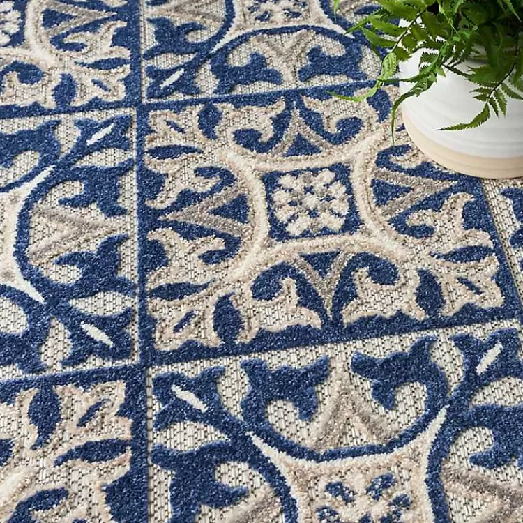 aloha_blue_geometric_indooroutdoor_area_rug_x_7-1.webp Aloha Blue Geometric Indoor/Outdoor Area Rug, 5x7>Kirklands Home Hot