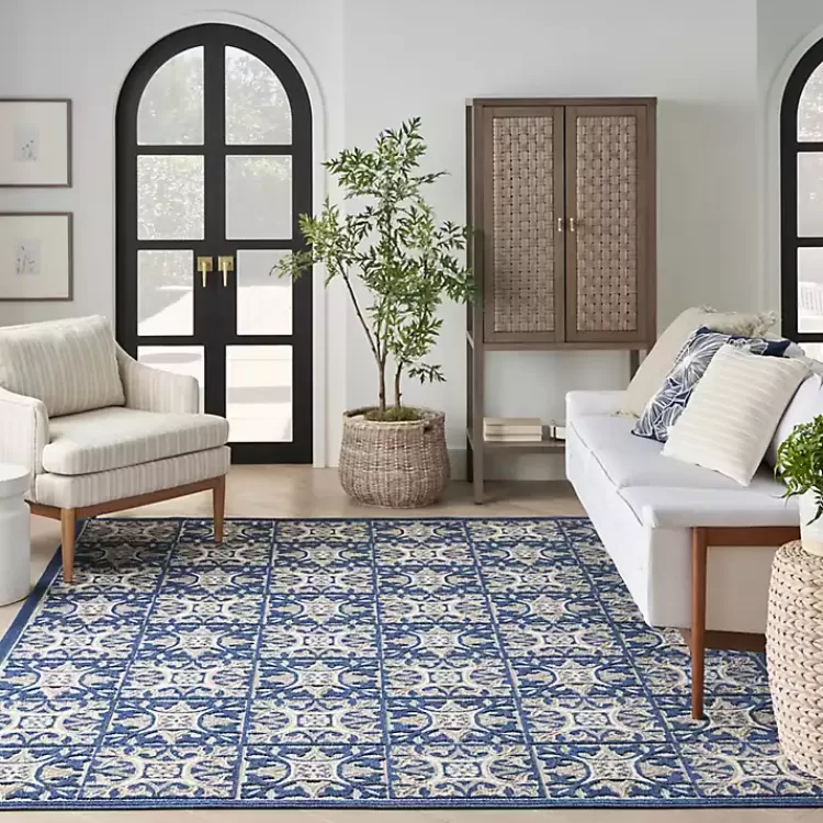aloha_blue_geometric_indooroutdoor_area_rug_x_8-1.webp Aloha Blue Geometric Indoor/Outdoor Area Rug, 5x7>Kirklands Home Hot