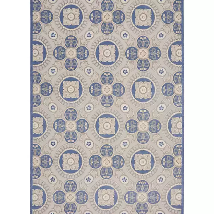 Aloha Blue Medallion Indoor/Outdoor Area Rug, 9x12>Kirklands Home Hot