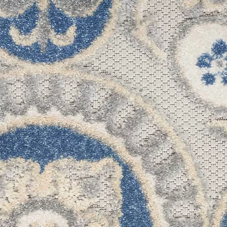 Aloha Blue Medallion Indoor/Outdoor Area Rug, 9x12>Kirklands Home Hot